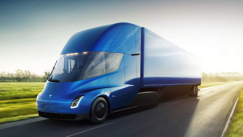 Tesla just unveiled its electric Semi Truck